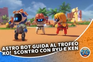 astro bot guida al trofeo ko! scontro con ryu e ken