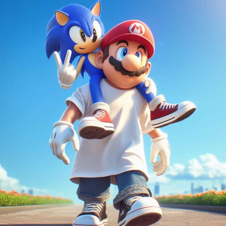 sonic e mario 