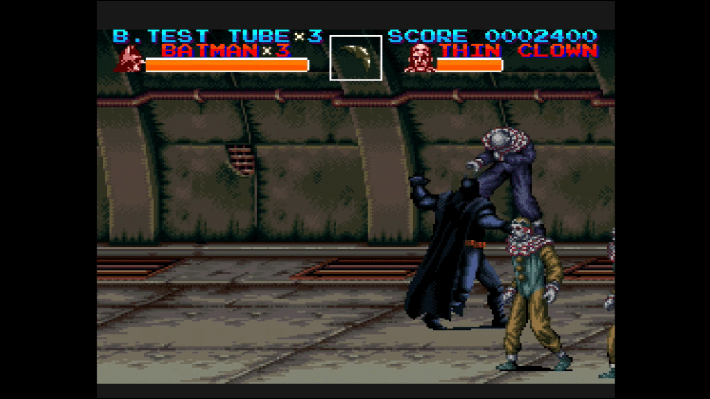 different on the super nintendo 7-55 screenshot - batman