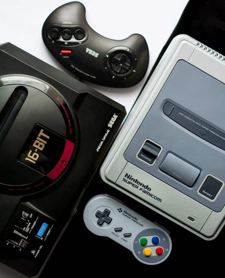 super nintendo e sega mega drive